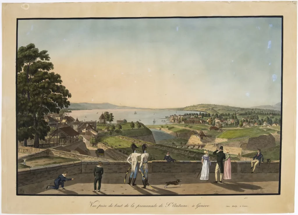 Restauration genevoise - Gravure_Ferrière